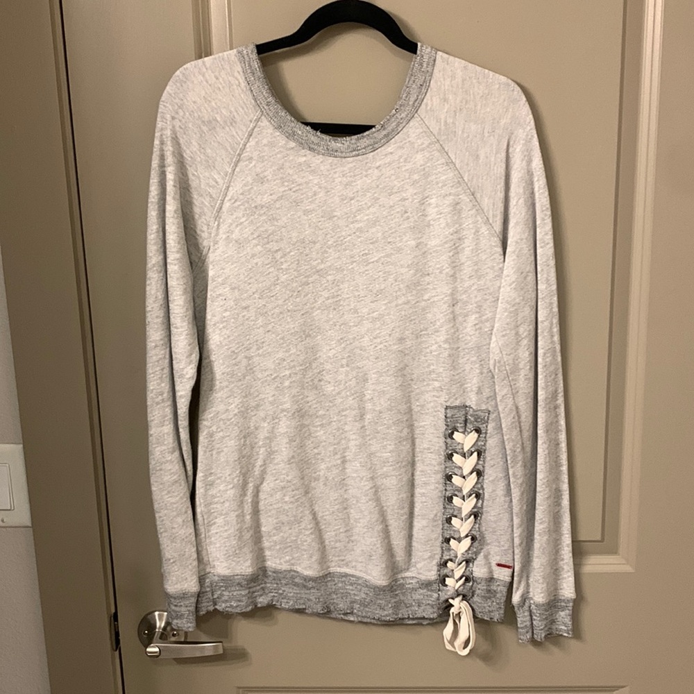 N:Philanthropy Grey tie long sleeve